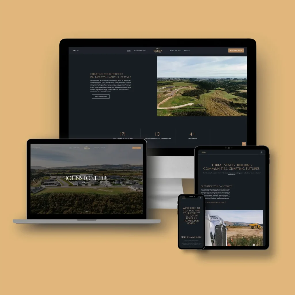 Terra Estates Website and Brand